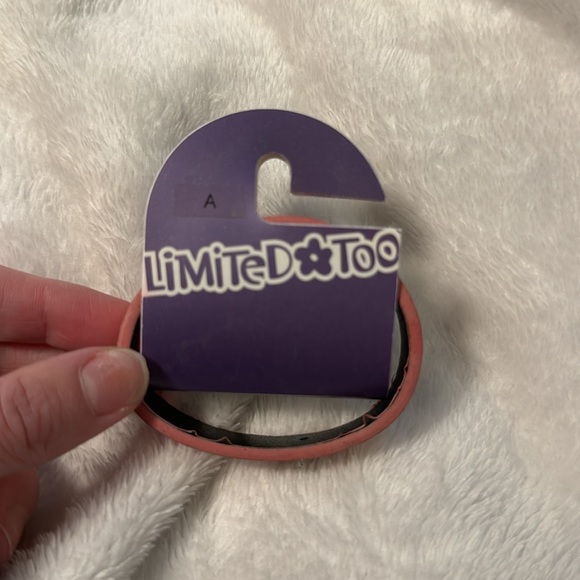 Pink Sparkly “A” Limited Too bracelet - Picture 2 of 3